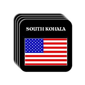 US Flag   South Kohala, Hawaii (HI) Set of 4 Mini Mousepad Coasters