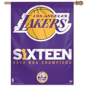  Los Angeles Lakers Banner 16 Time Champions Flag Sports 