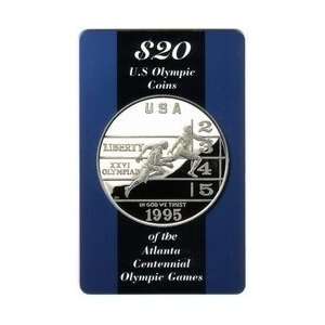 Collectible Phone Card $20. US Olympic Coin (Atlanta) Olympic Games 
