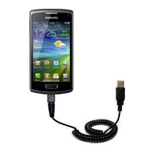 Coiled USB Cable for the Samsung Wave 3 with Power Hot 