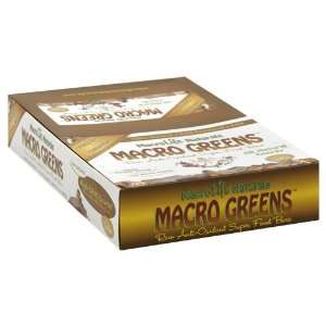 Macro Greens, Raw Anti Oxidant Super Food Bars Chocolate & Cinnamon 12 