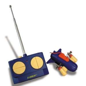  Mini R/C Submarine   Blue 49 Mhz Toys & Games