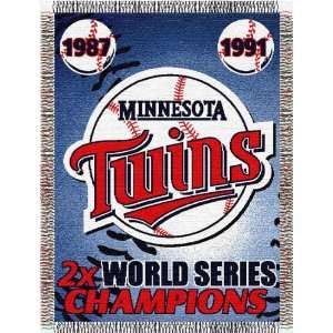  Minnesota Twins 48x60 Commemorative Tapestry Throw Sports 