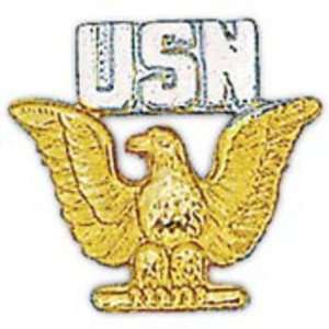 Navy Enlisted Pin Gold & Silver Plated 1