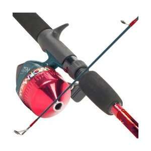  South Bend Worm Gear Fishing Rod & Spincast Reel Combo Red 