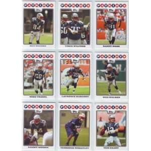  2008 Topps Football New England Patriots Team Set Sports 