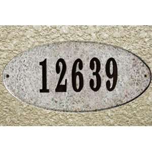   ) in Sand Natural granite plaque w/Engraved Numbers