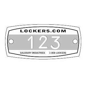  Locker 77760 Engraved Name/Number Plate