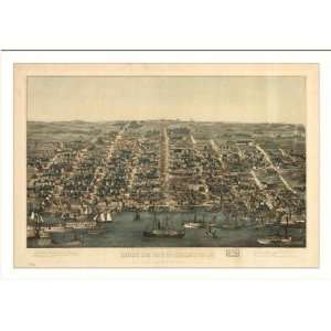 Historic Alexandria, Virginia, c. 1863 (M) Panoramic Map Poster Print 