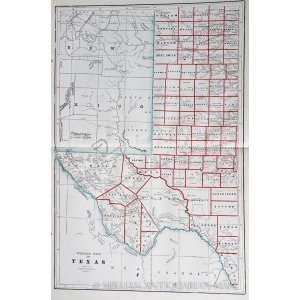  Peoples Map of West Texas (1887)