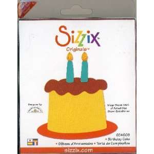  Sizzix Originals BIRTHDAY CAKE Die RED