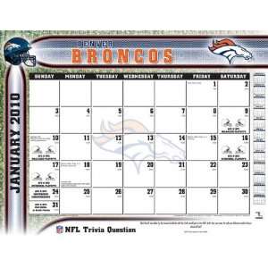 Denver Broncos 2010 22x17 Desk Calendar