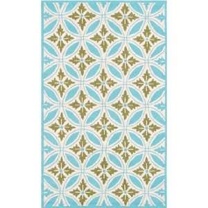  The Rug Market Resort Florin Blue 25307 Blue and Green and 