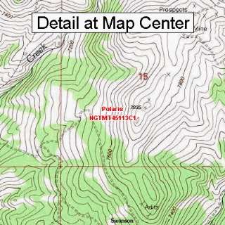 USGS Topographic Quadrangle Map   Polaris, Montana (Folded/Waterproof)