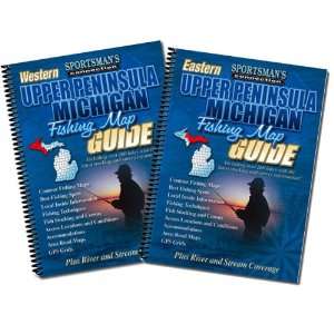  Michigan UP Fishing Map Book Guides Set