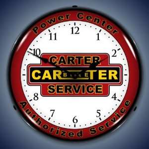  Carter Carbureter Lighted Clock 