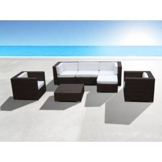 Outdoor Patio Wicker Furniture All Weather 7pc Vila Deep Seating New 