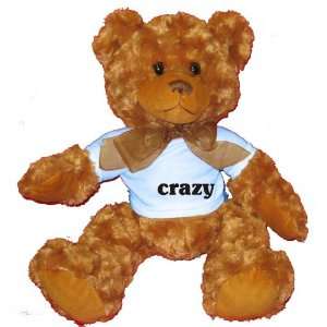  crazy Plush Teddy Bear with BLUE T Shirt Toys & Games