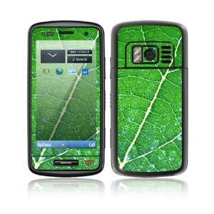 Nokia C6 01 Decal Skin Sticker   Green Leaf Texture
