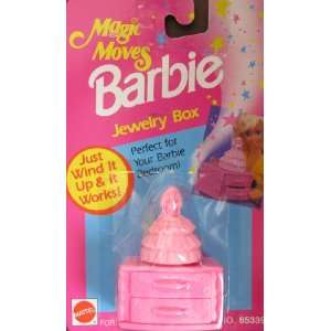 Magic Moves BARBIE JEWELRY BOX   Just Wind It Up & It Works (1993 