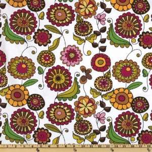   44 Wide Lolas Posies Rose Fabric By The Yard Arts, Crafts & Sewing