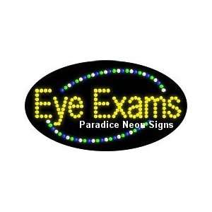 Eye Exams LED Sign (Blue Oval) 