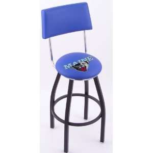  University of Maine Steel Logo Stool with Back and L8B4 