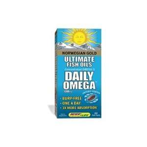  Renew Life Norwegian Gold Daily Omega 60 fish gels Health 