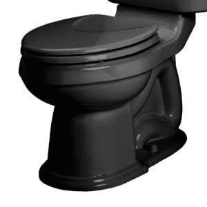   Champion 4 Round Front Seat Less Toilet Bowl with Bolt Caps, Black