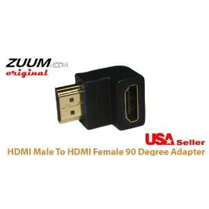  HDMI Male To HDMI Female 90 Degree Adapter Electronics