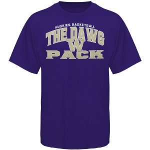  NCAA Washington Huskies Purple I Love College Hoops Team 