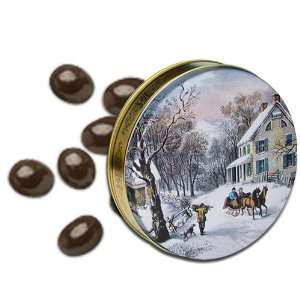 lb Dark Chocolate Espresso Beans Tin Grocery & Gourmet Food