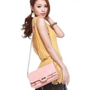   Messenger Bag Clutch Handbag Chain Stone Women New Pink 1170106