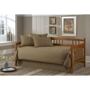   Paramount Solid Khaki Twin 5 piece Daybed Ensemble