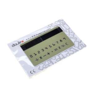   Digit Mini Credit Card Solar Power Pocket Calculator Electronics