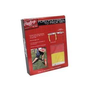  Rawlings Flag Football 10 Pack Set Yellow & Red Sports 