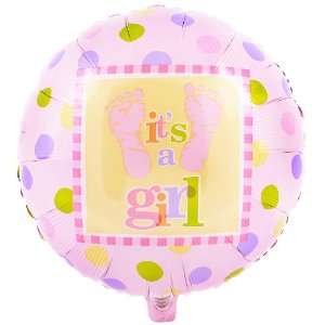   By Party Destination Baby Steps Girl Foil Balloon 
