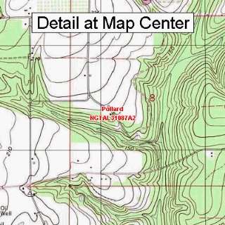  USGS Topographic Quadrangle Map   Pollard, Alabama (Folded 