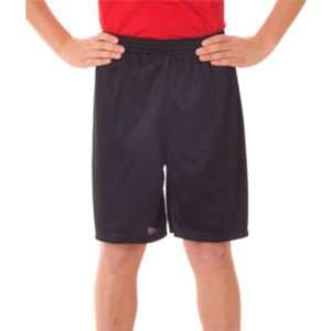  Badger Youth Mesh/Tricot 6 In Shorts Black Small