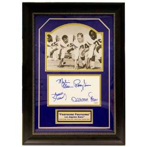  Fearsome Foursome Autographed Framed Collage   New 