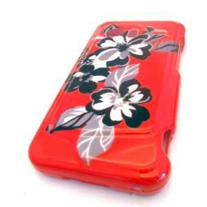  HTC Droid Incredible ADR6300 Red Canvas Carnation Flower Art 