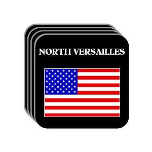 US Flag   North Versailles, Pennsylvania (PA) Set of 4 Mini Mousepad 