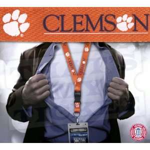 Clemson Tigers NCAA Lanyard Key Chain and Ticket Holder   Orange 