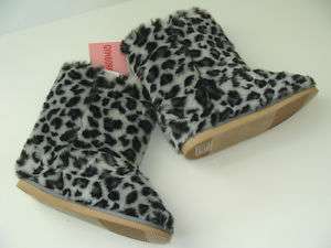 Gymboree Tres Fabulous Girls Size 10 Boots Leopard Fur  