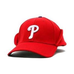 Philadelphia Phillies Authentic DownFlap Game Cap   Scarlet Small 