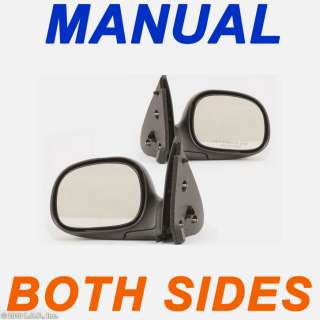 Ford Driver Passenger Pair Side Manual Chrome Mirror  