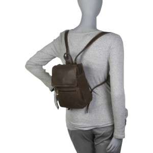 LE DONNE LEATHER DISTRESSED LEATHER BACKPACK / PURSE 699884006118 