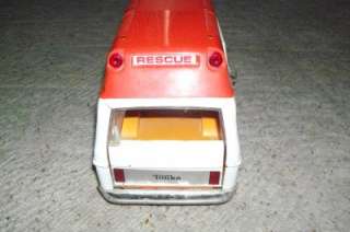 vintage Metal and plastic Tonka Rescue Ambulance  