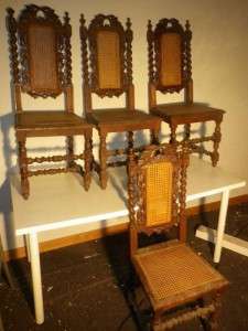 antique french hunting chair chairs, oak 1890  