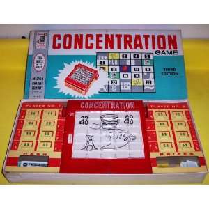   CLASSIC CONCENTRATION ANTIQUE BOARD GAME COLLECTIBLE TOY Everything